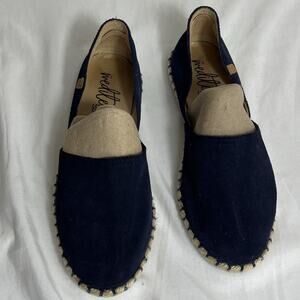 Mediterránea Handmade In Spain Blue Suede Espadrille Size EU40/US 9
